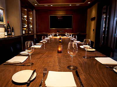 A close up shot of the table in The Carolina Room.