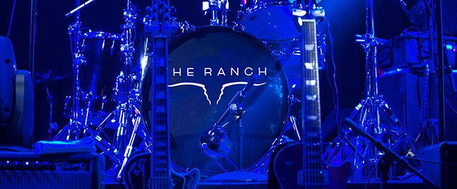 Musical instruments on The Saloon stage